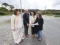 Belén do Campo con representantes del gobierno de Muxía