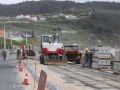 Los trabajos en la carretera del litoral que está ejecutando Costas en Razo