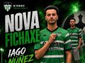 Iago Núñez con la camiseta de su nuevo equipo