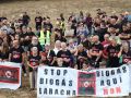 La concentración contra la planta de biogás, en Soandres