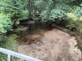 El caudal del río Abuín está bajo mínimos