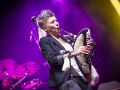 Susana Seivane en uno de sus conciertos en la Costa da Morte