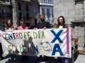 La asociación Boca do Sapo de Corcubión, reclamando la apertura del centro de día