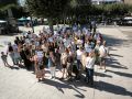 Medio centenar de sanitarios y trabajadores del Chuac de la comarca se concentraron este jueves en Carballo
