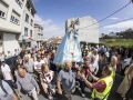 Miles de romeros acompañaron a la Virxe dos Milagros hasta la ermita de Caión