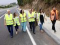 Do Campo estuvo acompañada por el alcalde, Eduardo Parga, y miembros de su gobierno y por la directora territorial de Planificación de Infraestruturas, Begoña  Freire