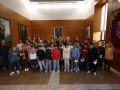 Los alumnos del CPI O Cruce de Cerceda, esta miércoles en el Parlamento de Galicia