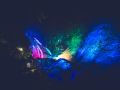 Cascada do Ézaro con la iluminación