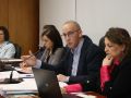 El alcalde de Coristanco, Juan García, en una sesión del pleno municipal