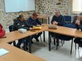 Reunión de Óscar Insua con mergulladores de Fisterra