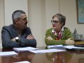 Daniel Pérez y Belén Lendoiro, este miércoles durante la presentación del presupuesto de 2026
