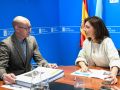 Muíño y Vázquez, en la reunión que mantuvieron en Santiago