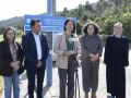 La conselleira María Martínez Allegue estuvo acompañada por el alcalde, Francisco Charlín, y por Belón do Campo y María  Deza