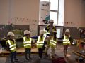 Escolares del colegio de O Pindo que asistieron a la primera sesión del cuentacuentos "A Fábrica da Luz"