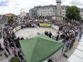 Manifestación de la planta de biogás en A Laracha