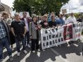 Manifestación contra la planta de biogás en A Laracha