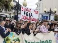Manifestación contra la planta de biogás en A Laracha