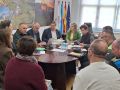 Julio Abalde y Mónica Rodríguez copresidieron la reunión de la junta de seguridad