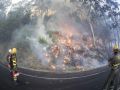 Uno de los incendios que asolaron al municipio de Ponteceso el verano pasado