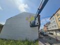 Los artistas comenzaron los murales en el barrio das Flores