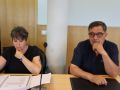 Fátima Rodríguez, del BNG, y José Manuel Pose Verdes, de Apin, en un pleno