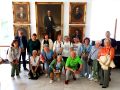 La agrupación teatral Silvardeiras de Allariz en el museo