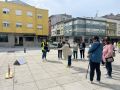 Participantes en las Olimpiadas de juegos populares en Vimianzo