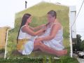 Mural de Isa Bemúdez en el Barrio das Flores