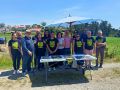 Ana Miranda con miembros de la plataforma de afectados por la mina de Coéns