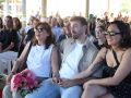 La homenajeada junto a sus hijos