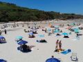 Playa de Caión, en A Laracha, a tope de bañistas