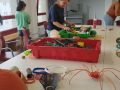 Una de las actividades en la biblioteca de Laxe