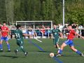 Una acción del partido que este miércoles disputaron en O Pote el Racing de Ferrol y el Bergantiños