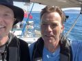 Eric Strickland y Ewan McGregor, durante la travesía que los llevó a Muxía