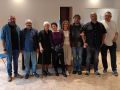Participantes en el homenaje a las víctimas de la silicosis de Castrelo este sábado en Dumbría
