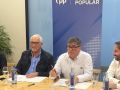 Picallo, Ben, Esteban Abeijón y Gonzalo Trenor durante el acto de este viernes en Cee