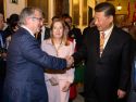 Ricardo García Mira con el presidente de China