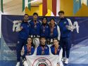La delegación de Taekwon-Do Carballo que acudió al torneo celebrado en Málaga