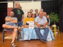 El elenco de Teatro sen Tempo, grupo de la Escola de Teatro de Adultos del Concello de Zas
