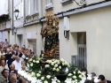 Procesión masiva de la Virgen del Rosario por las calles de la Ciudad Vieja