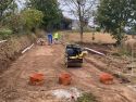 Obras de saneamiento en A Varela, en Coristanco