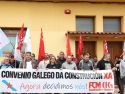 La concentración se llevó a cabo ante la sede de la empresa del presidente de la Federación Galega da Construcción | mar