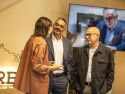 Daniel Pérez, en el centro, el pasado sábado junto a Ana Pontón y Xosé Regueira