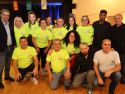 La directiva y equipo de trabajo con el presidente de la entidad Manuel Figueroa