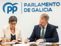 Los diputados del PP Paula Mouzo y Rubén Lorenzo