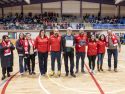 Ferrero fue homenajeado en el pabellón Carballo Calero antes del partido del Lubiáns contra el Oleiros