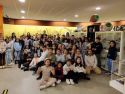 Alumnado del CEIP A Cristina en su visita al Melga