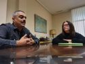 El alcalde de Carballo Daniel Pérez y la concejal de Maica Ures