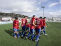 El Bergan celebrando el triunfo de la pasada jornada ante la Segoviana