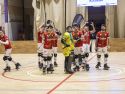 Los jugadores del Escola Lubiáns saludando al público al término de un partido